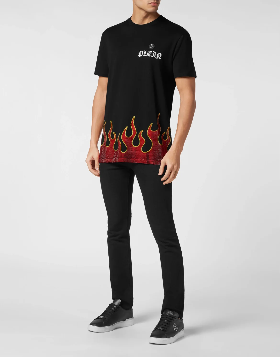 T-shirt Round Neck SS Flame, цвет: Черный