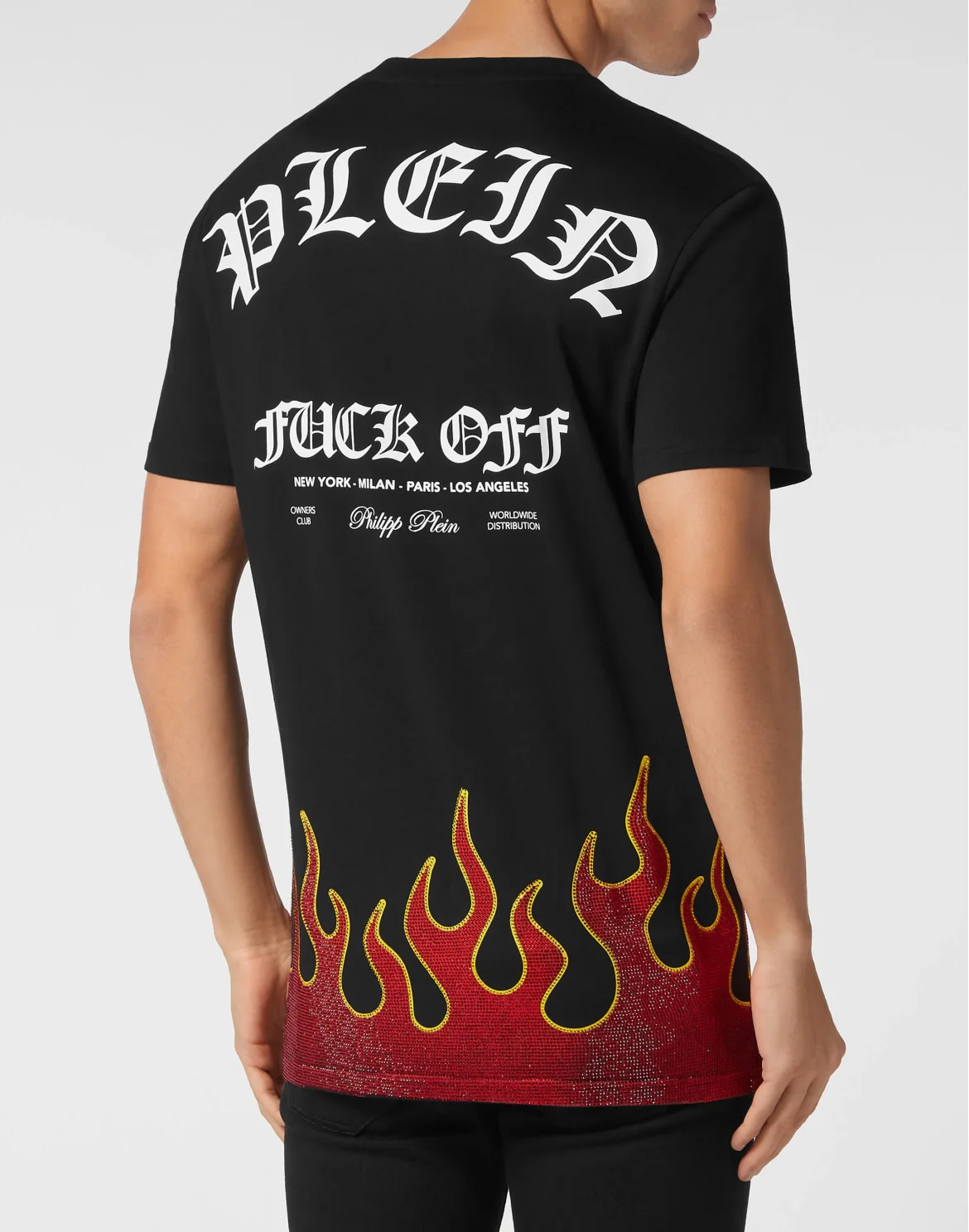 T-shirt Round Neck SS Flame, цвет: Черный