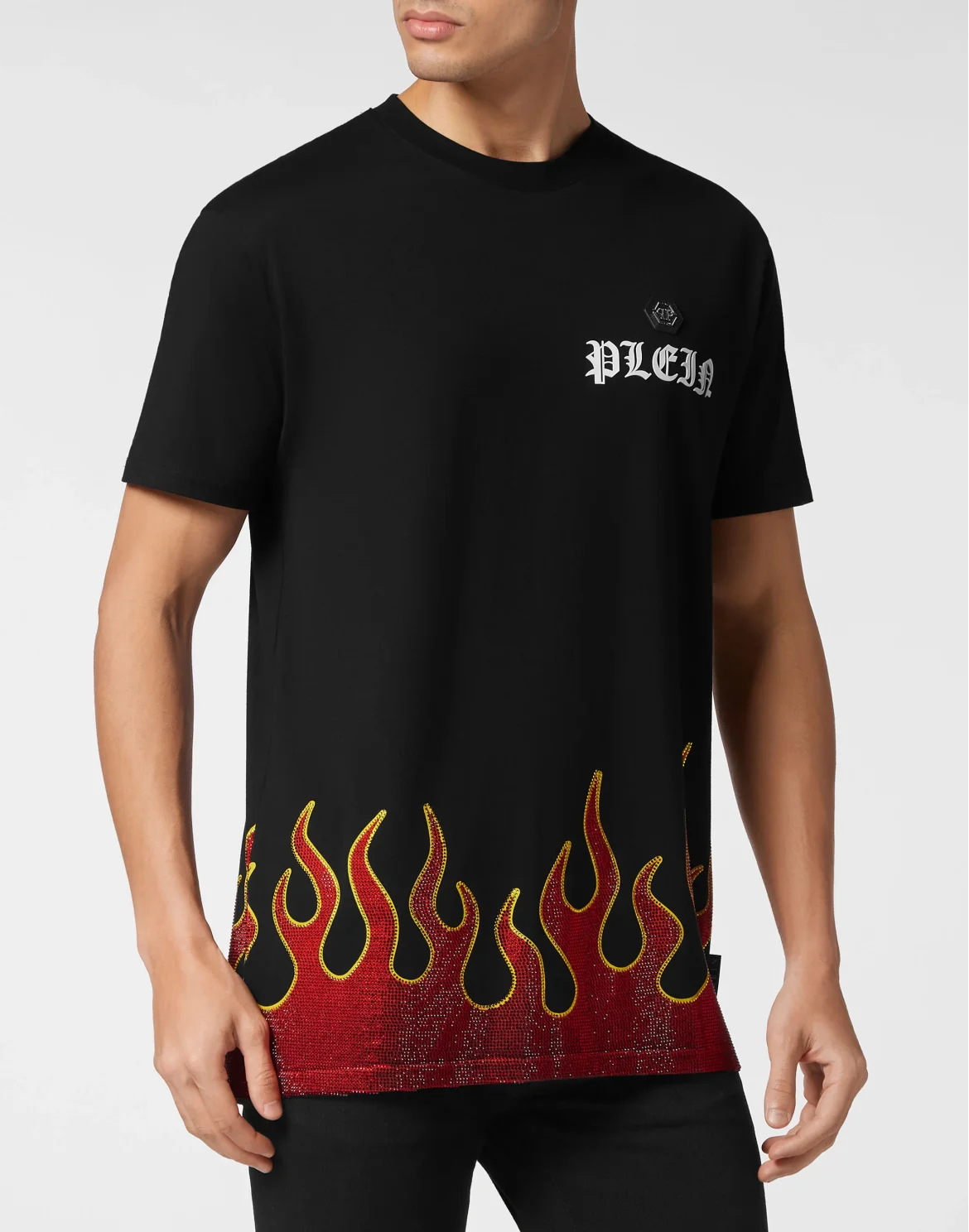 T-shirt Round Neck SS Flame, цвет: Черный