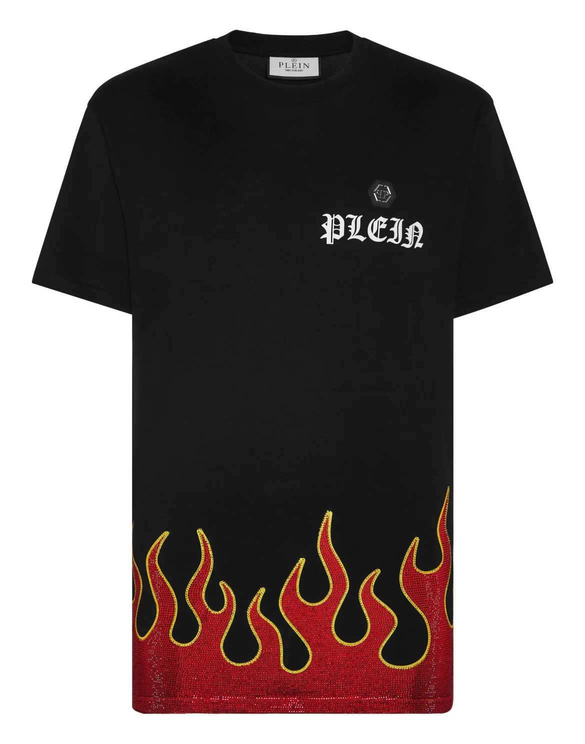 T-shirt Round Neck SS Flame, цвет: Черный