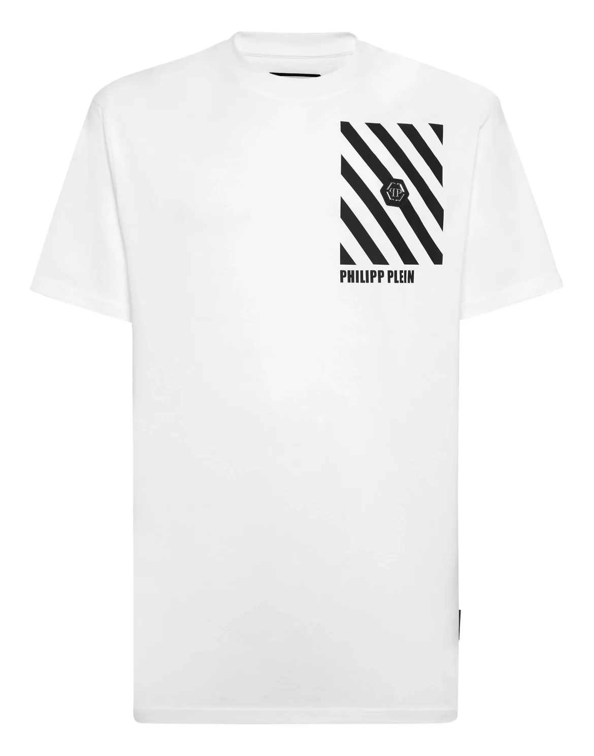 T-shirt Round Neck SS Rainbow Stripes, цвет: Белый