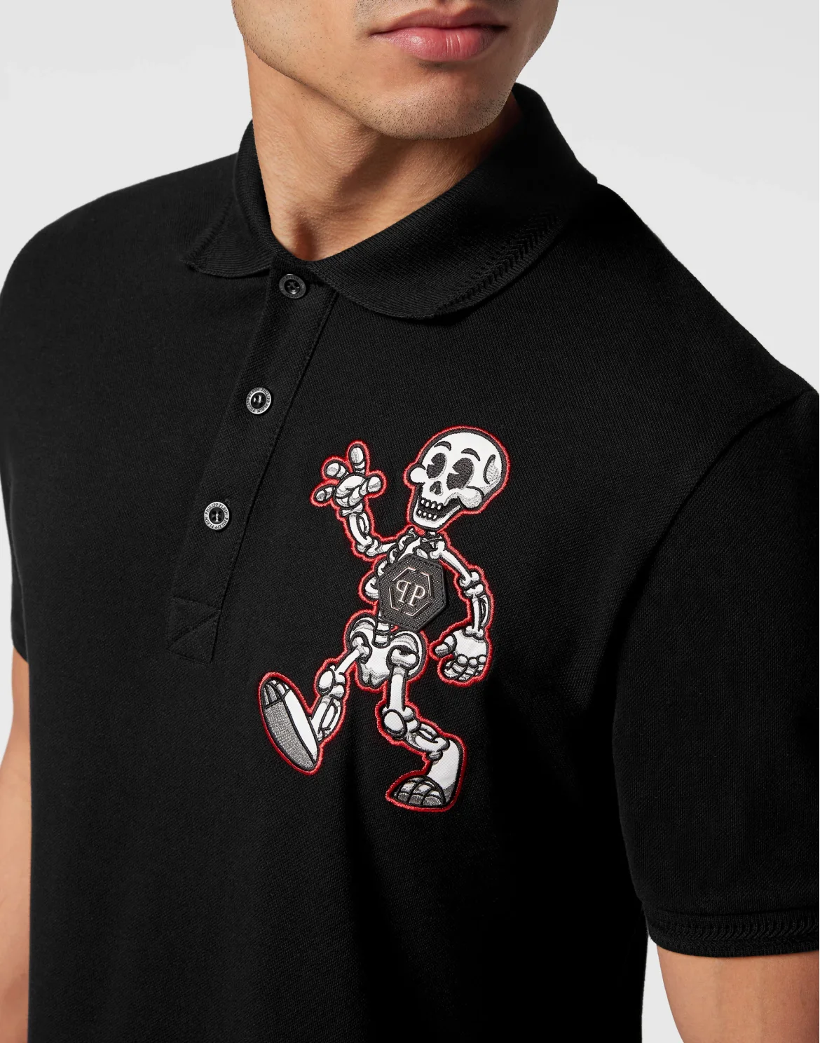 Polo shirt SS Skully Gang, цвет: Черный