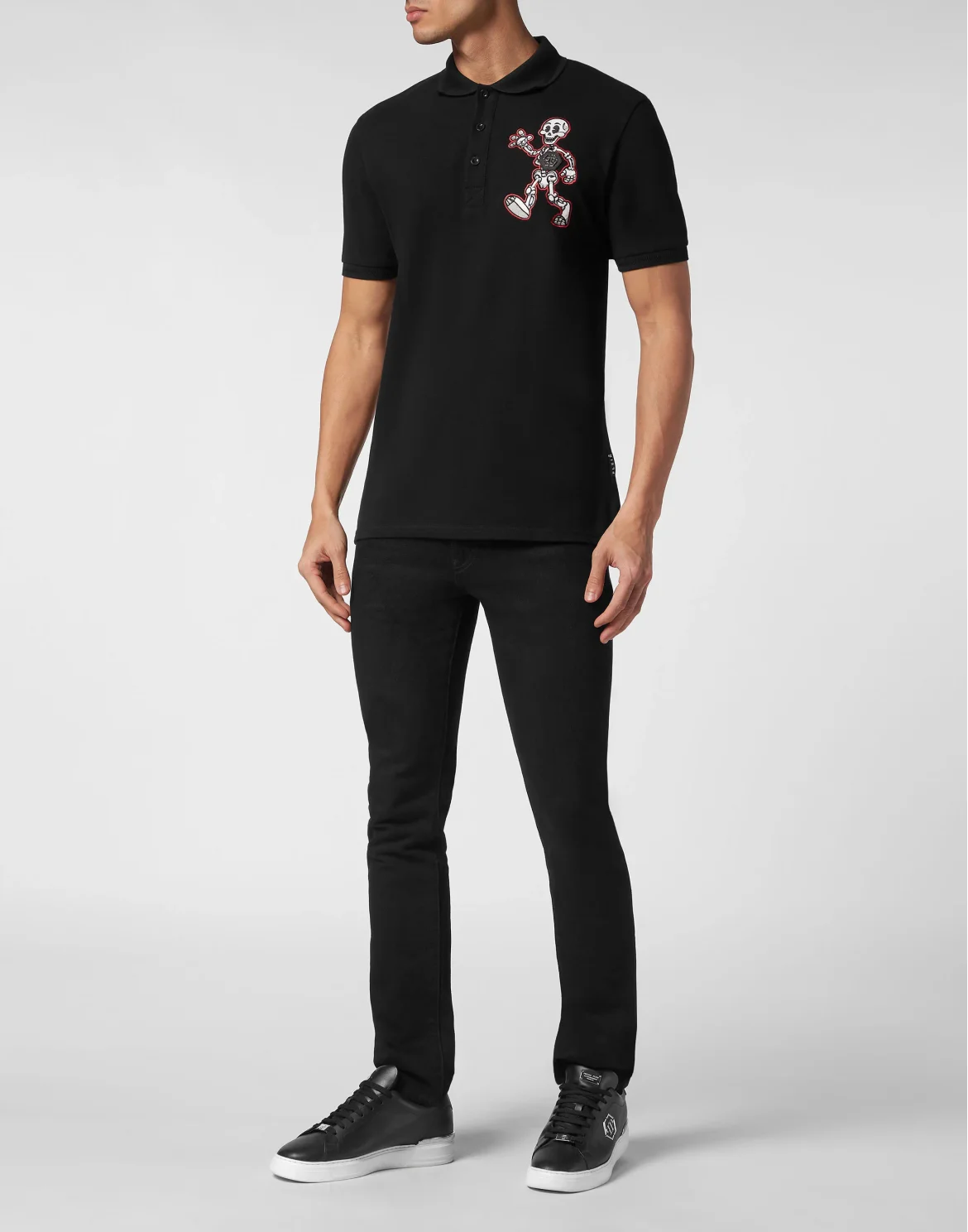 Polo shirt SS Skully Gang, цвет: Черный