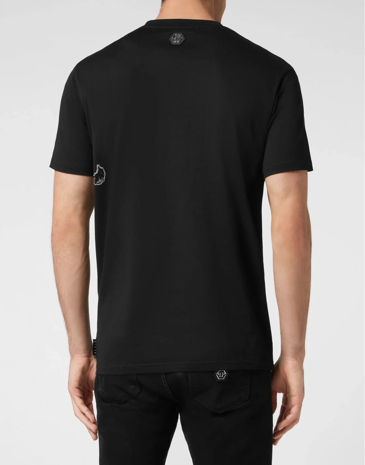 T-shirt Round Neck SS with crystals Lion Circus, цвет: Черный