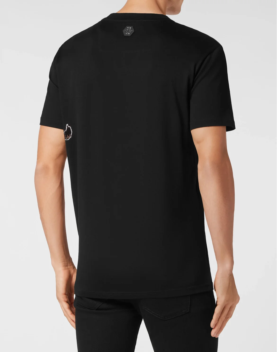 T-shirt Round Neck SS with crystals Lion Circus, цвет: Черный