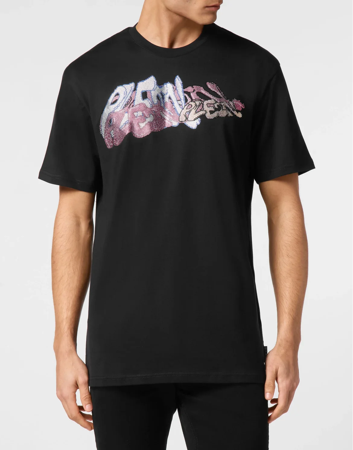 T-shirt Round Neck SS Bombing Graffiti, цвет: Черный
