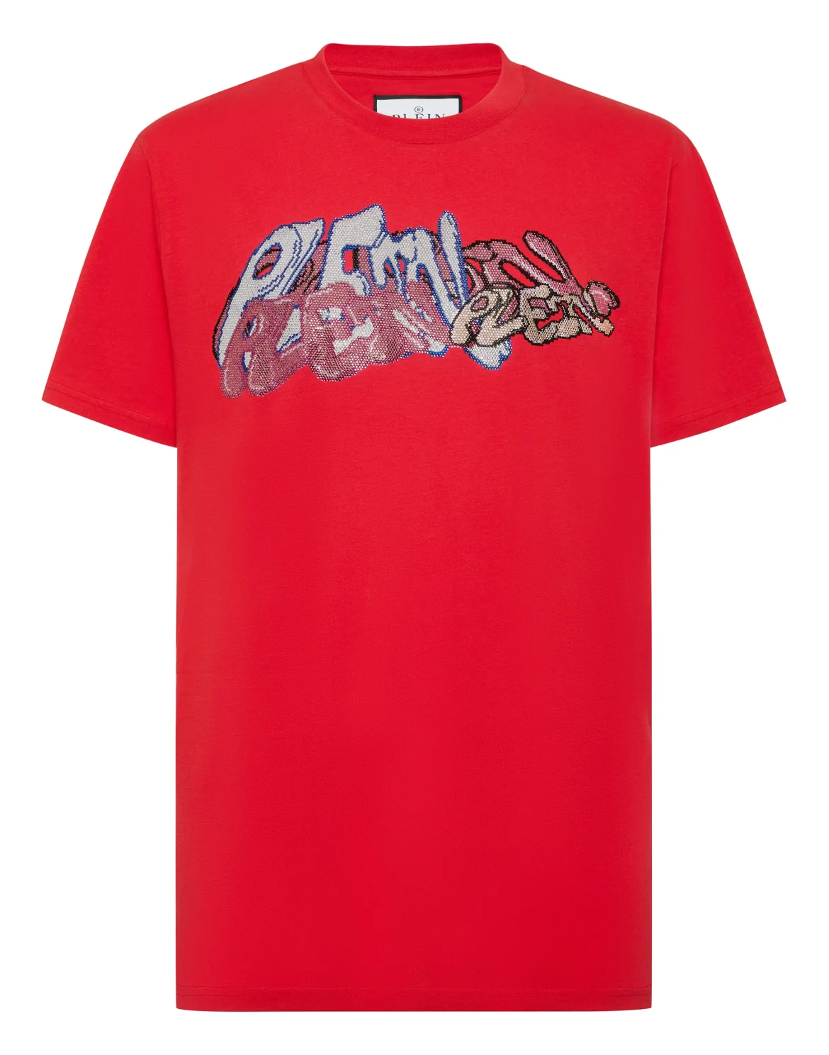 T-shirt Round Neck SS Bombing Graffiti, цвет: Красный