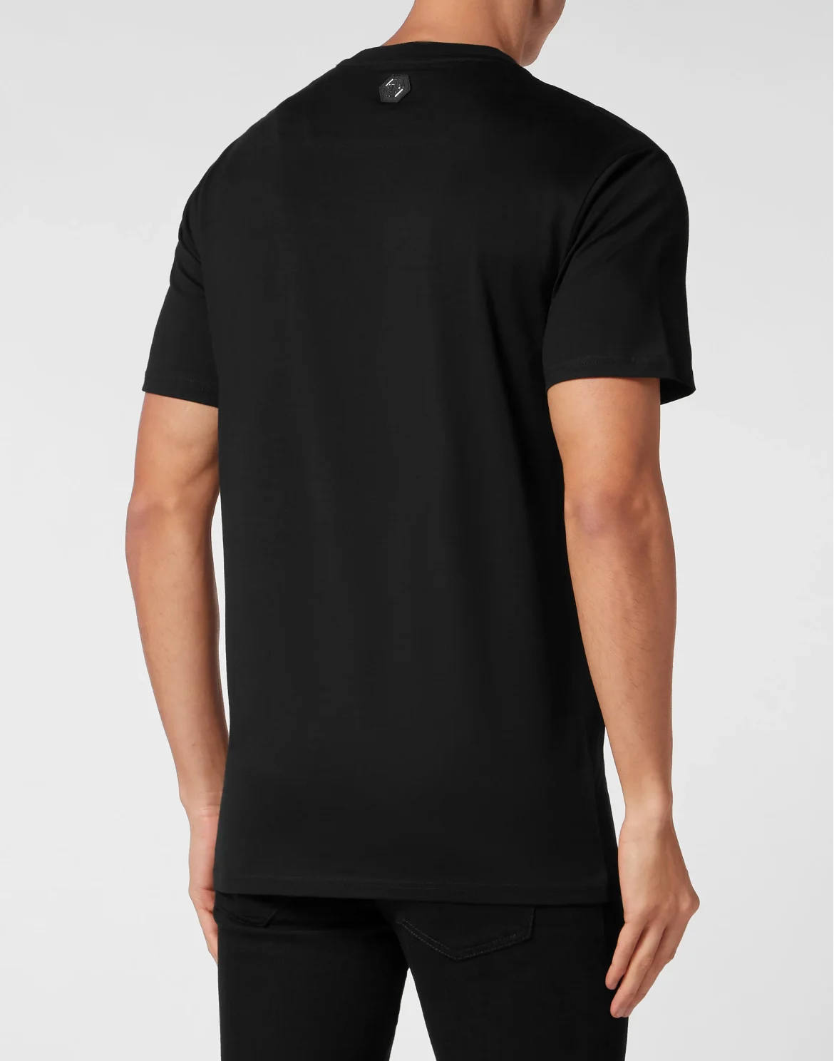 T-shirt Round Neck SS with crystals Dripping Skull, цвет: Черный