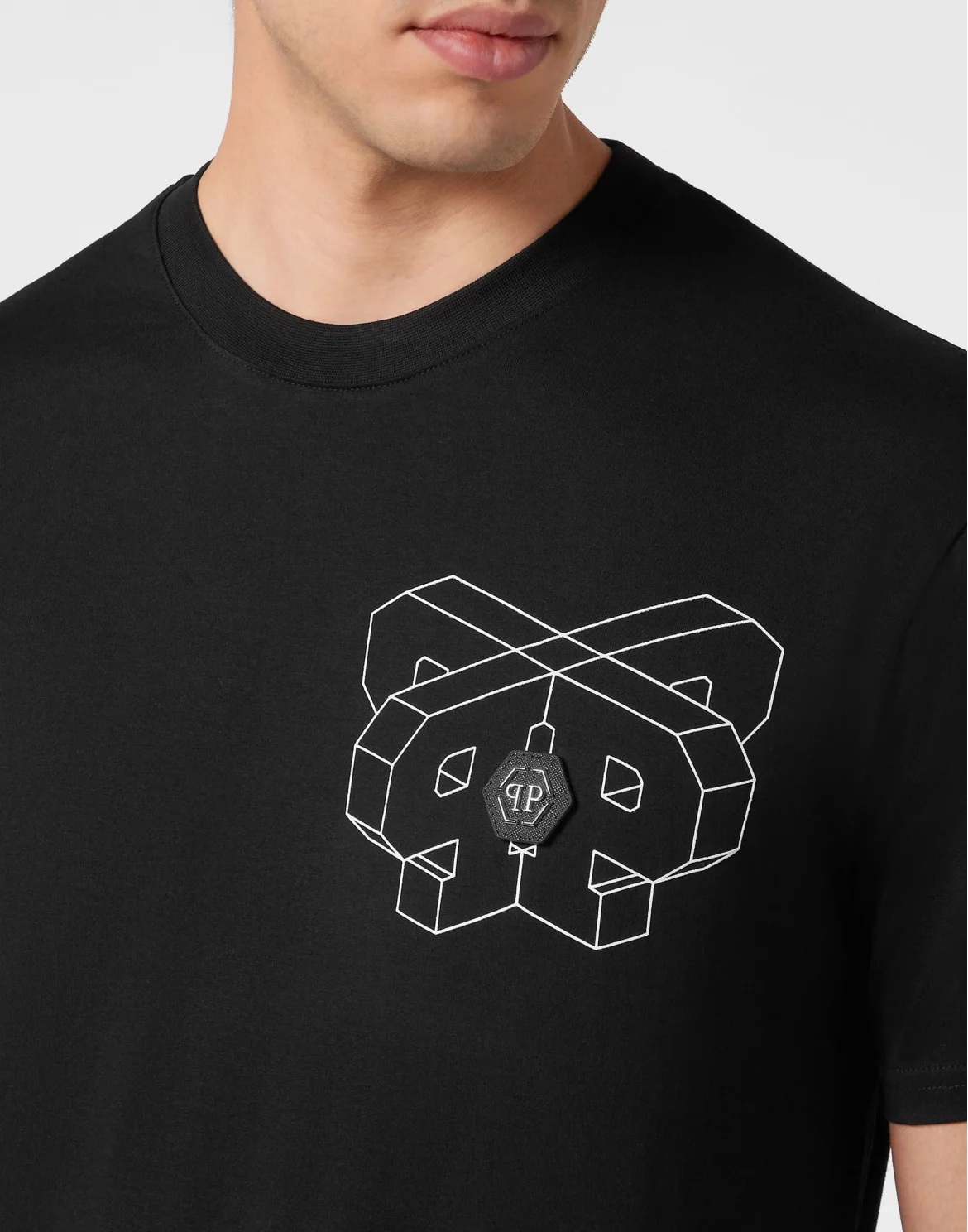 T-shirt Round Neck SS Wire Frame, цвет: Черный
