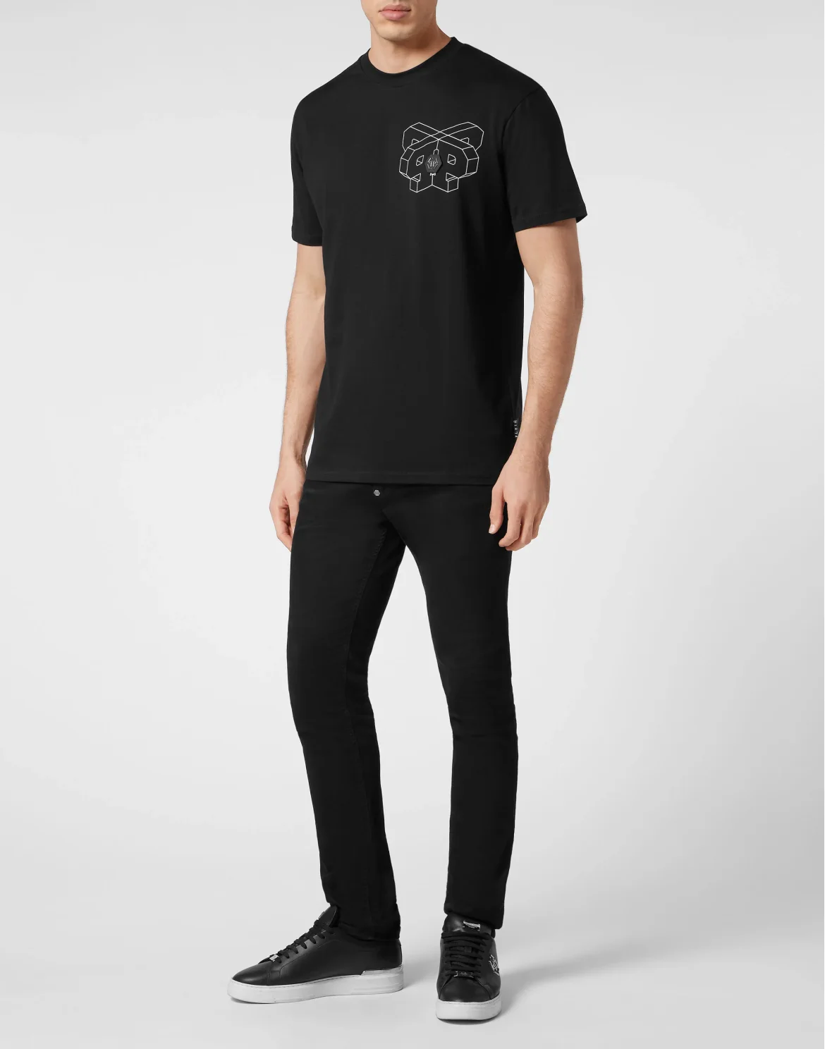 T-shirt Round Neck SS Wire Frame, цвет: Черный