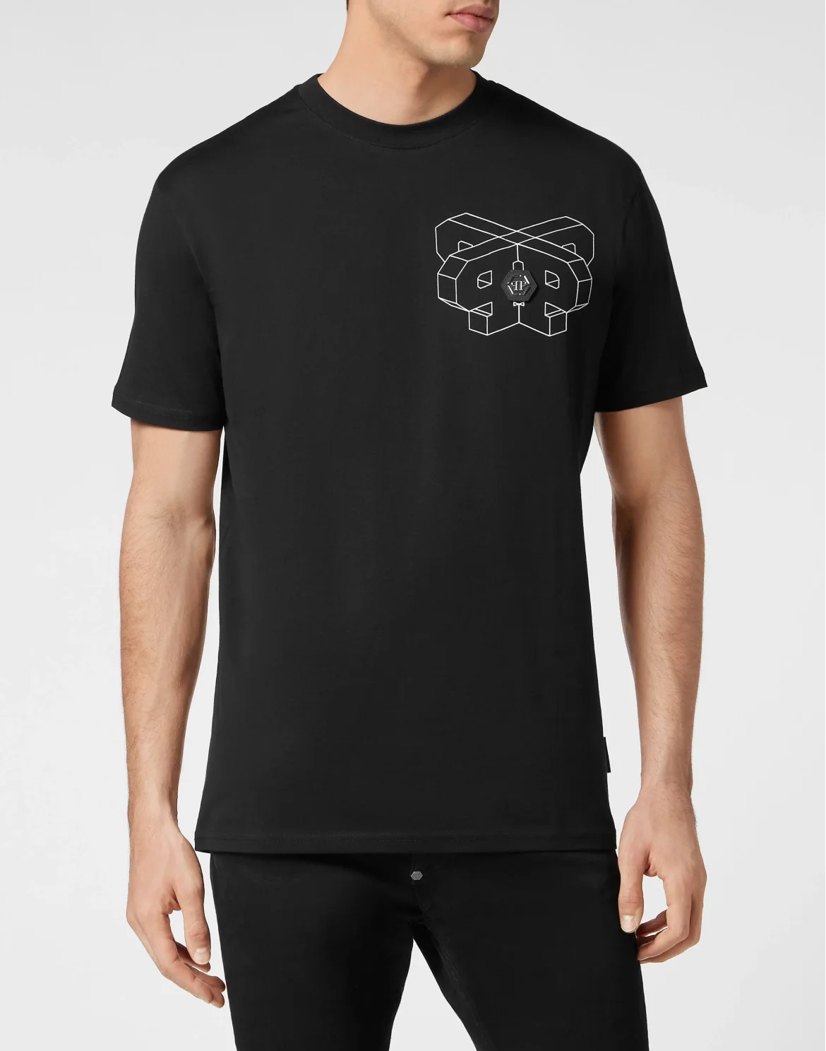 T-shirt Round Neck SS Wire Frame, цвет: Черный