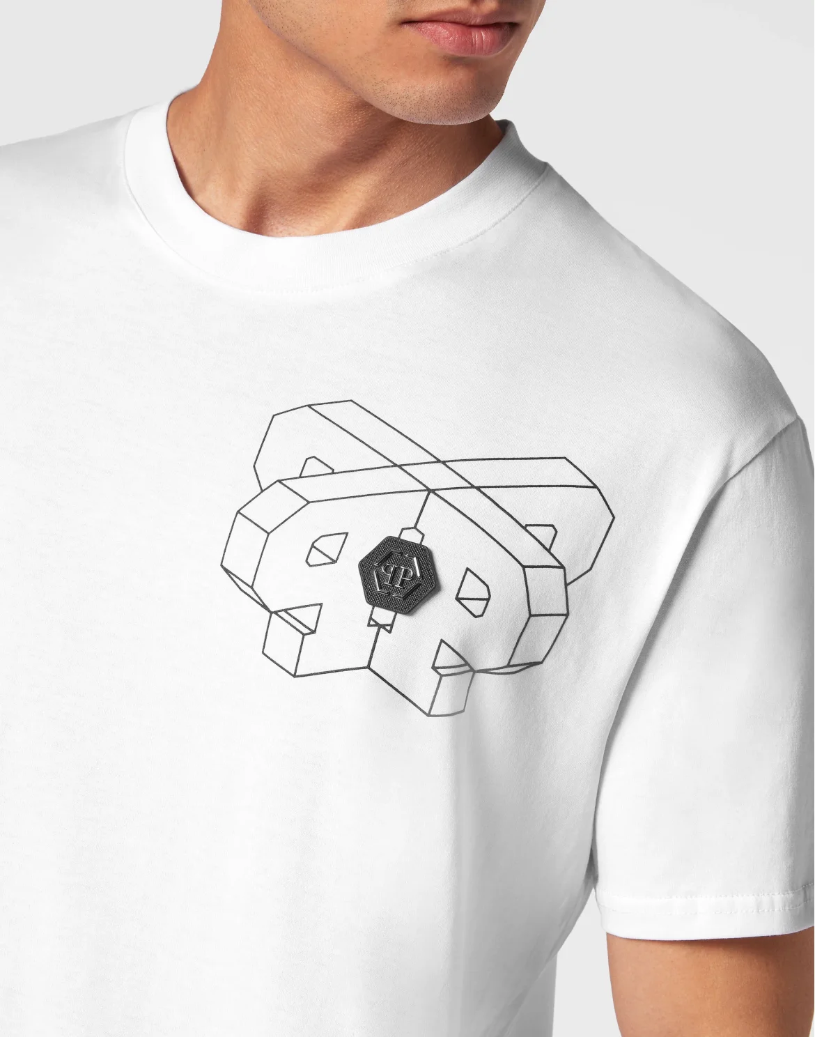 T-shirt Round Neck SS Wire Frame, цвет: Белый