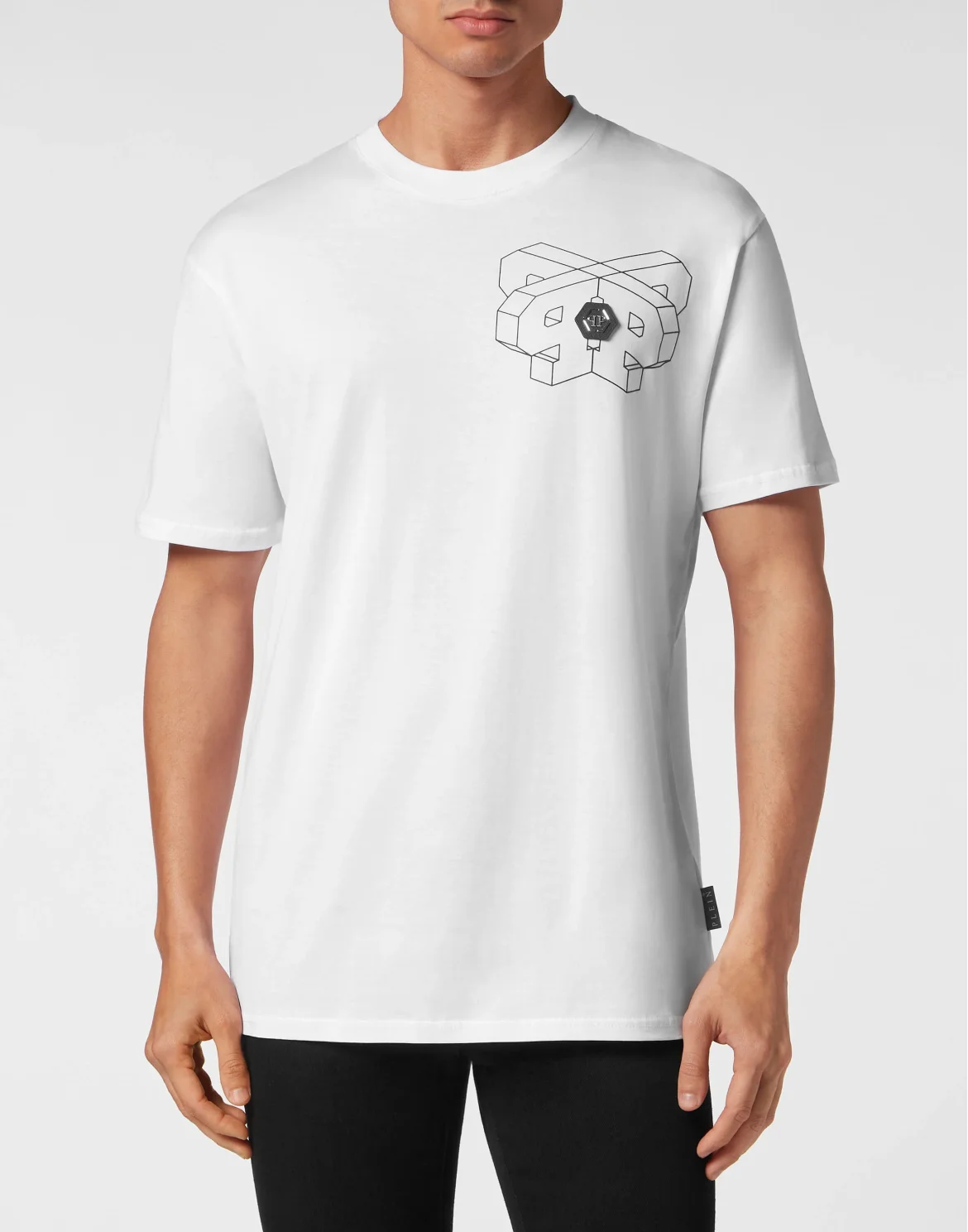 T-shirt Round Neck SS Wire Frame, цвет: Белый