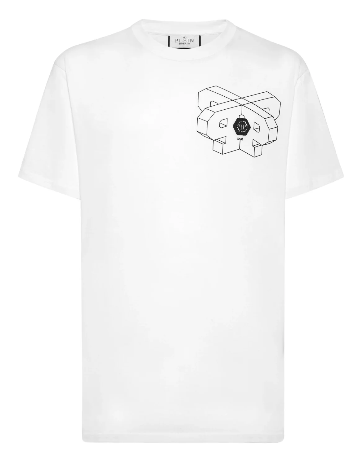 T-shirt Round Neck SS Wire Frame, цвет: Белый