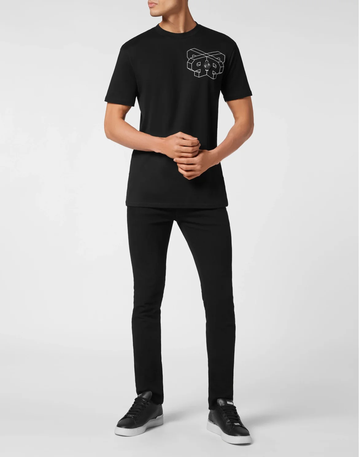 T-shirt Round Neck SS Wire Frame, цвет: Черный