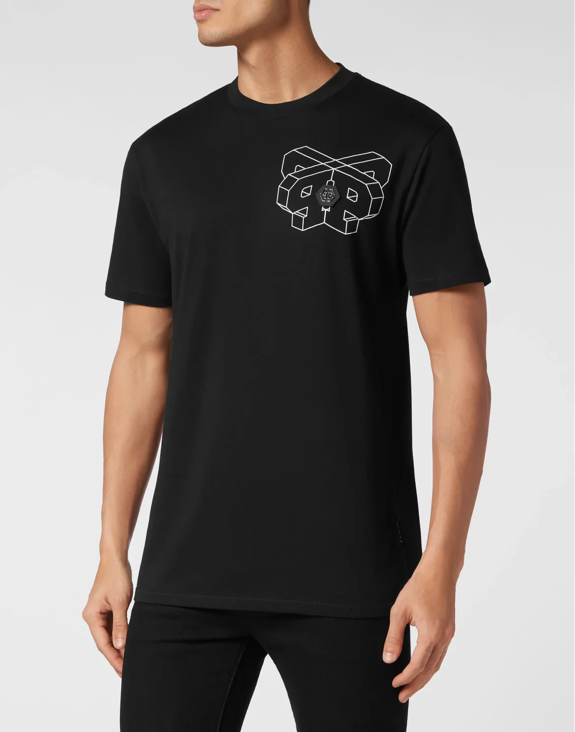 T-shirt Round Neck SS Wire Frame, цвет: Черный