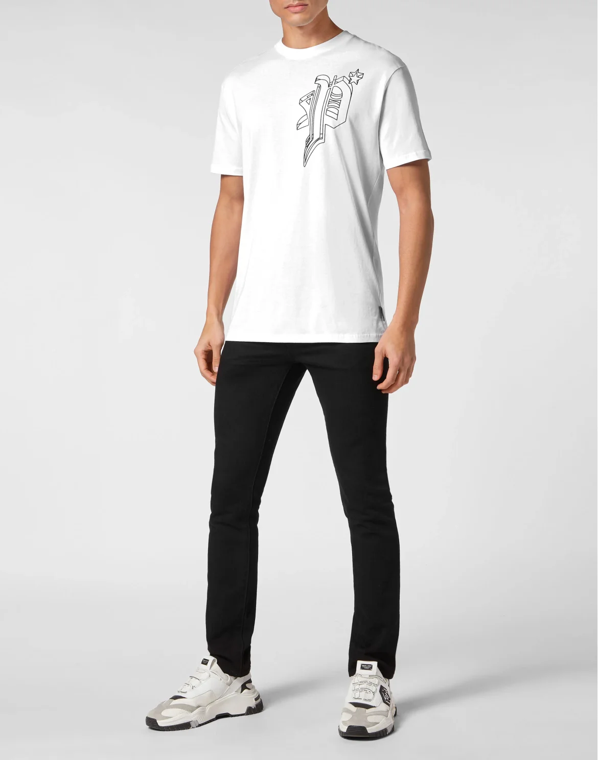 T-shirt Round Neck SS Wire Frame, цвет: Белый