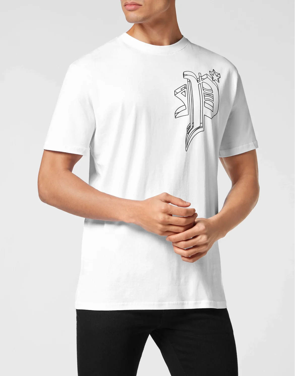 T-shirt Round Neck SS Wire Frame, цвет: Белый