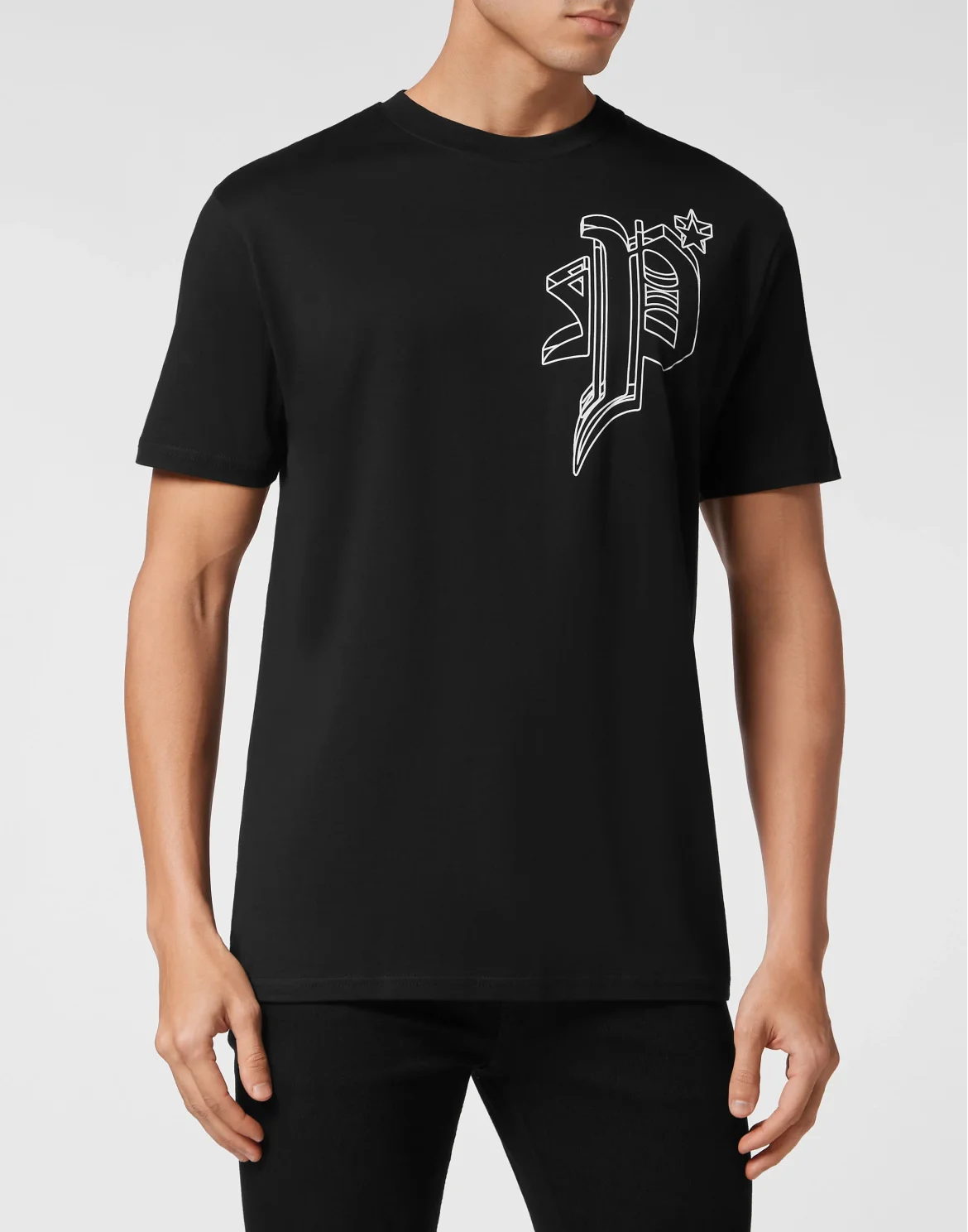 T-shirt Round Neck SS Wire Frame, цвет: Черный