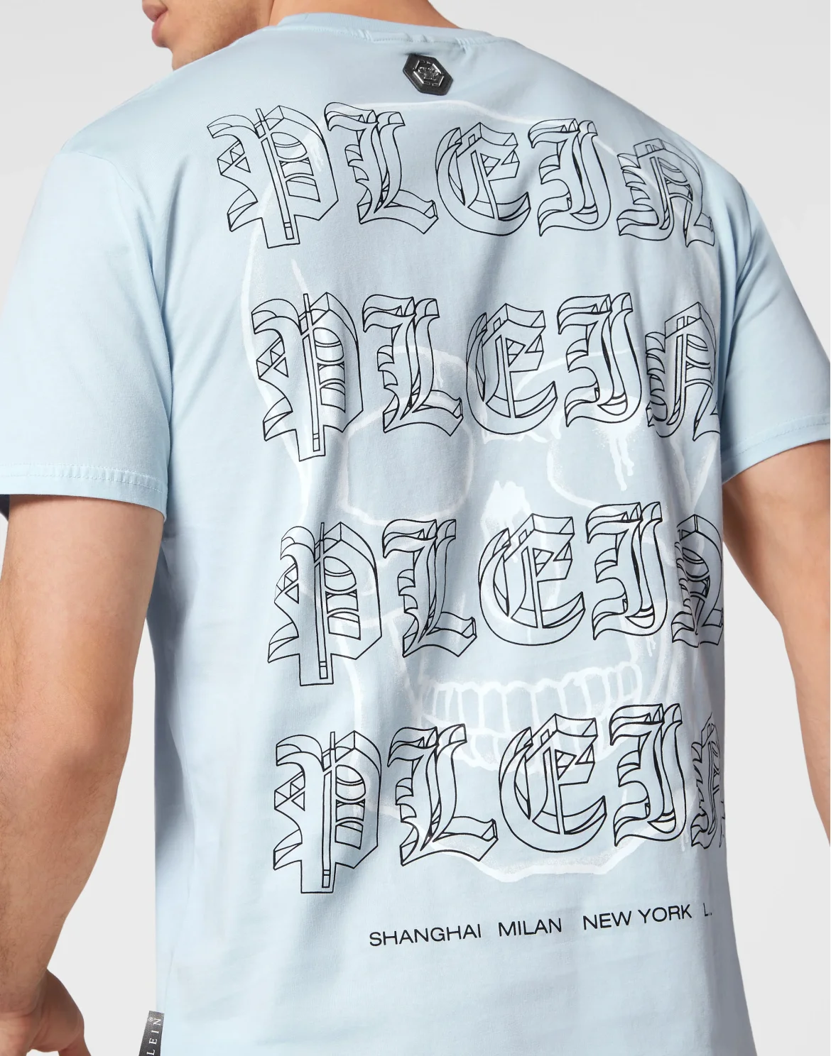 T-shirt Round Neck SS Wire Frame, цвет: Голубой