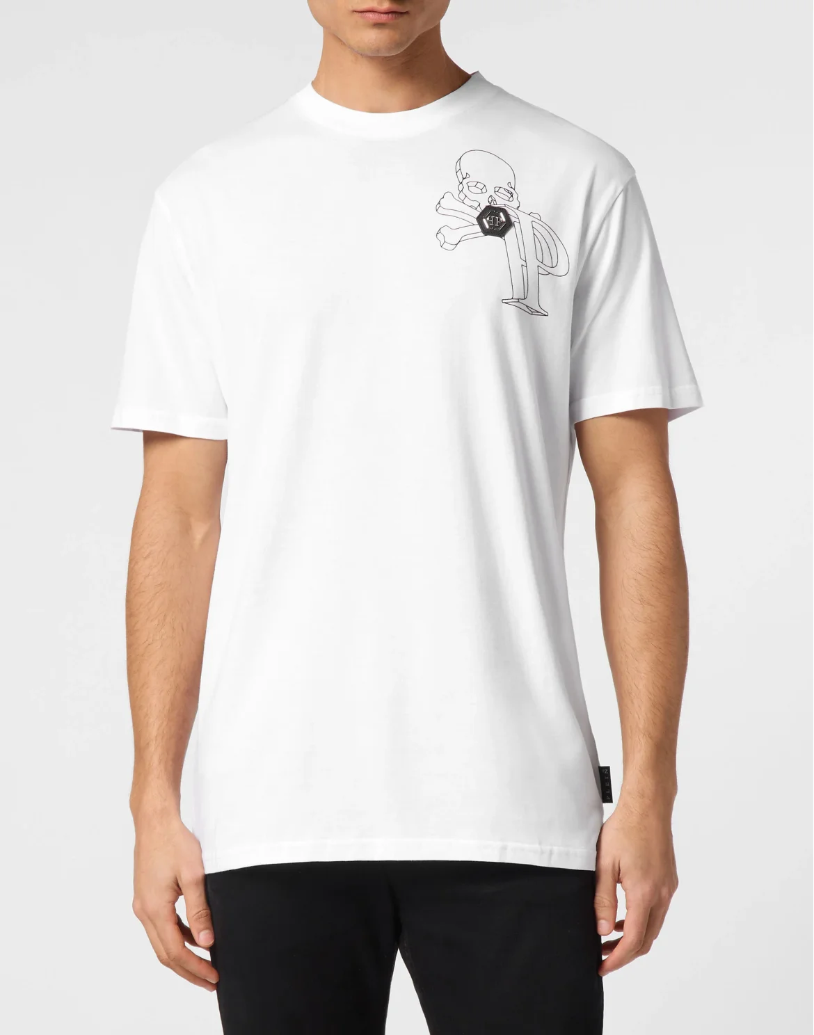 T-shirt Round Neck SS Wire Frame, цвет: Белый
