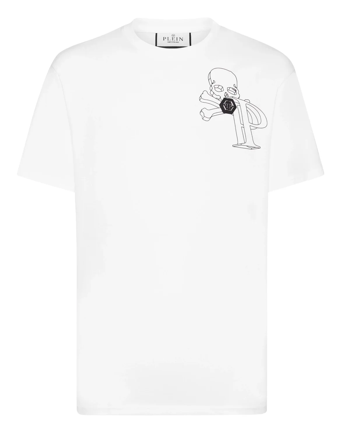 T-shirt Round Neck SS Wire Frame, цвет: Белый