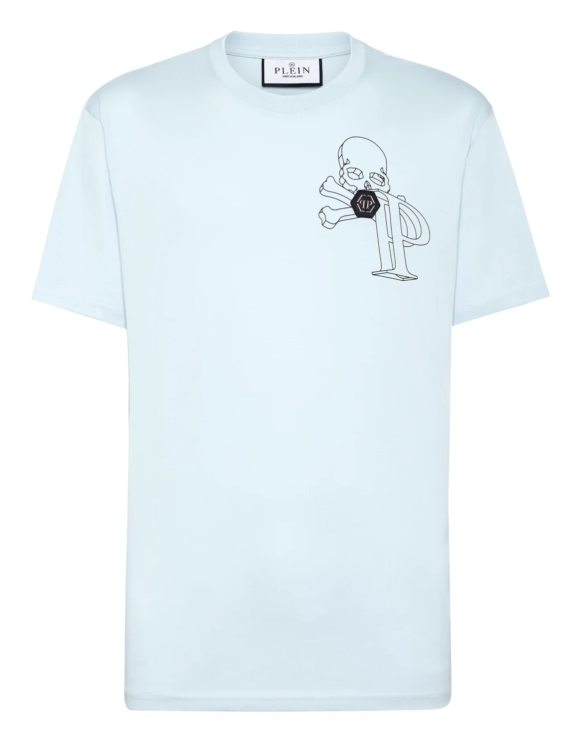 T-shirt Round Neck SS Wire Frame, цвет: Голубой