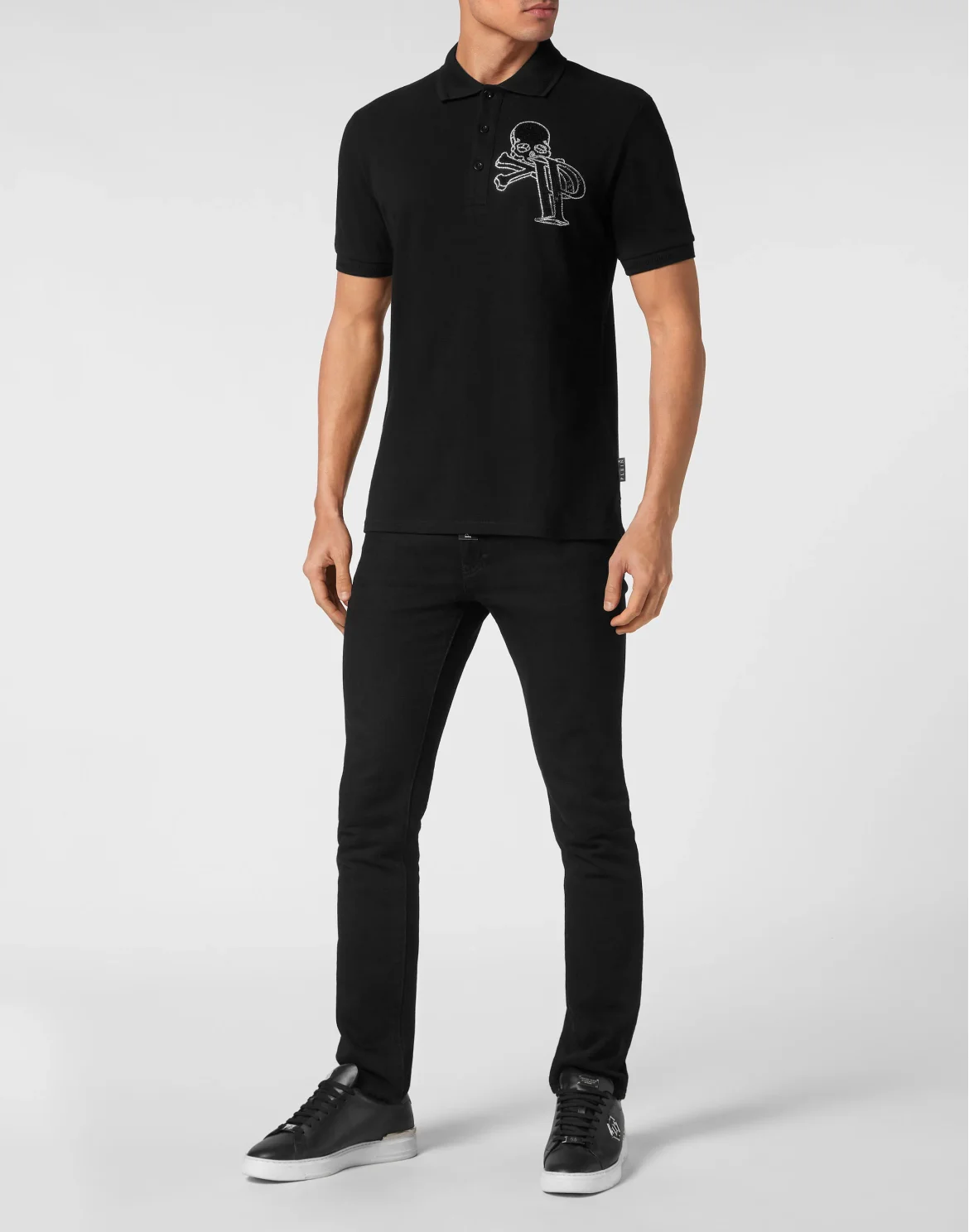 Piquet Polo with crystals Wire Frame, цвет: Черный