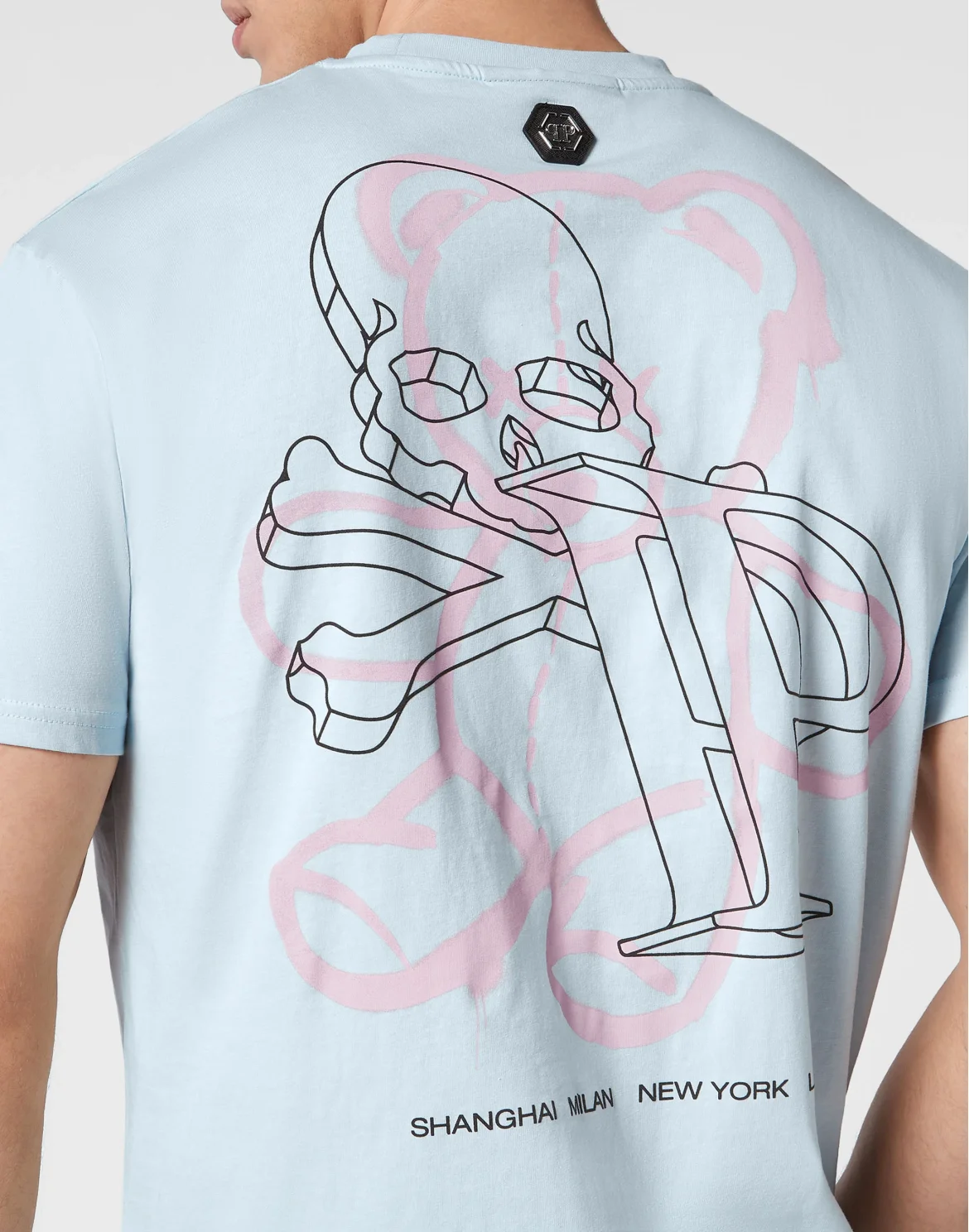 T-shirt Round Neck SS Wire Frame, цвет: Голубой