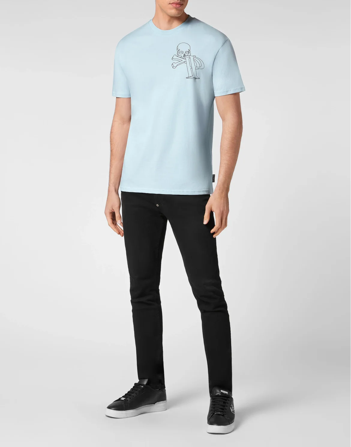 T-shirt Round Neck SS Wire Frame, цвет: Голубой