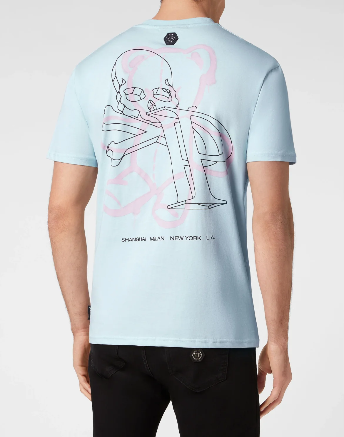 T-shirt Round Neck SS Wire Frame, цвет: Голубой