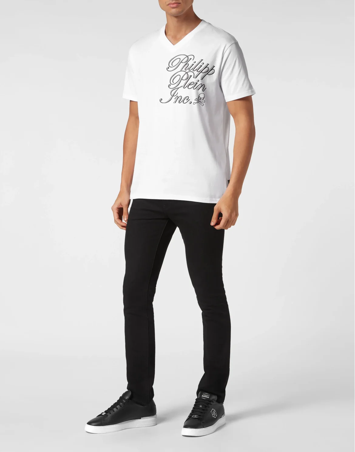 T-shirt V Neck SS Philipp Plein TM, цвет: Белый