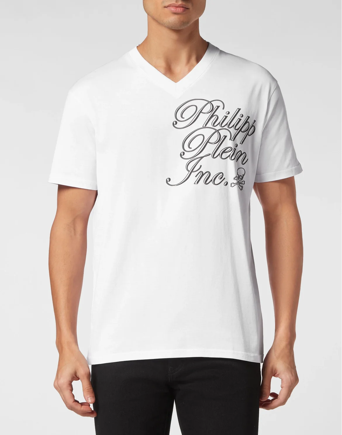 T-shirt V Neck SS Philipp Plein TM, цвет: Белый