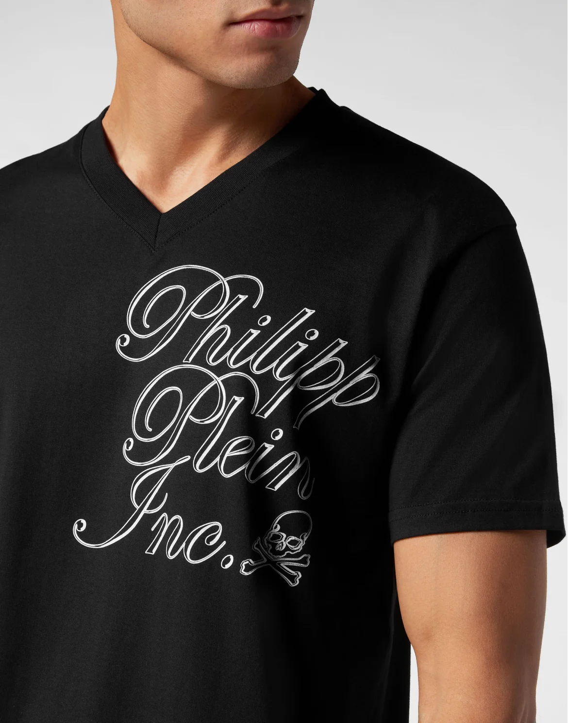 T-shirt V Neck SS Philipp Plein TM, цвет: Черный