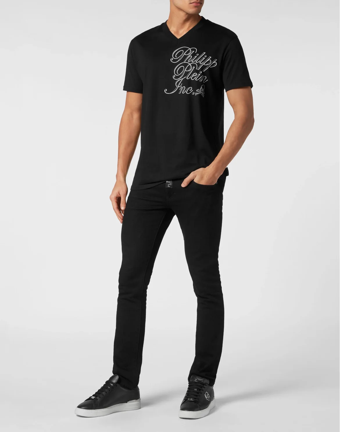 T-shirt V Neck SS Philipp Plein TM, цвет: Черный
