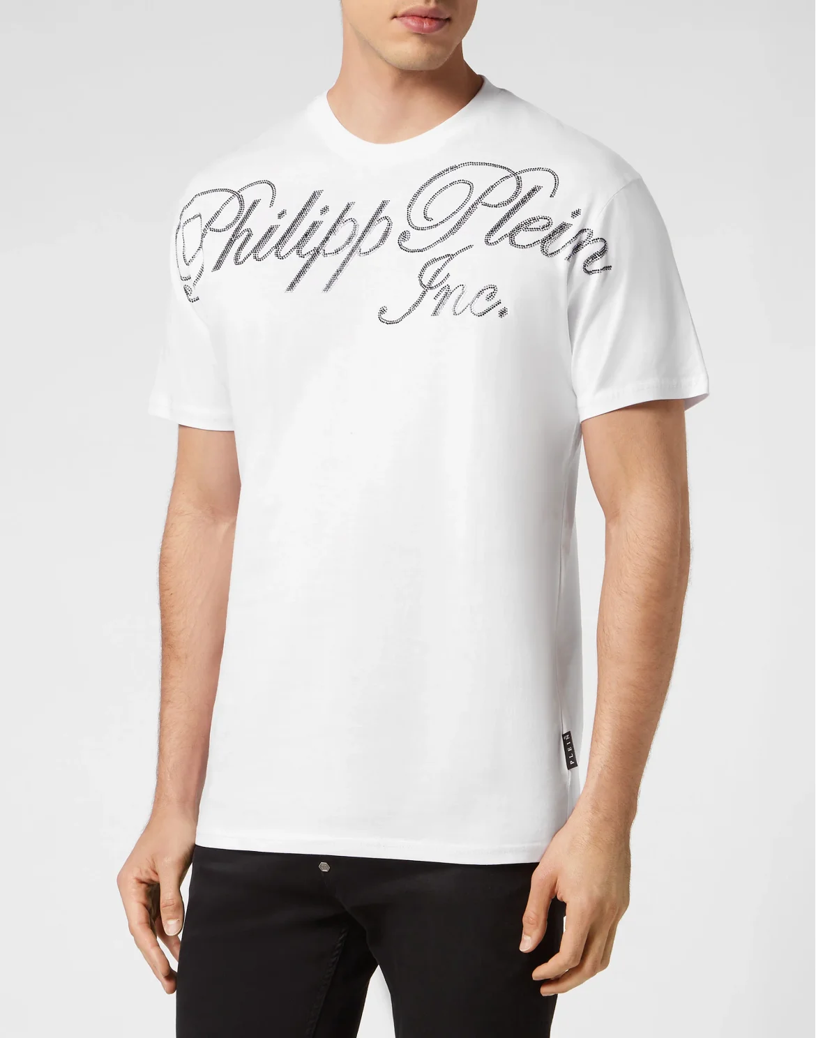 T-shirt Round  Neck SS with crystals Philipp Plein TM, цвет: Белый