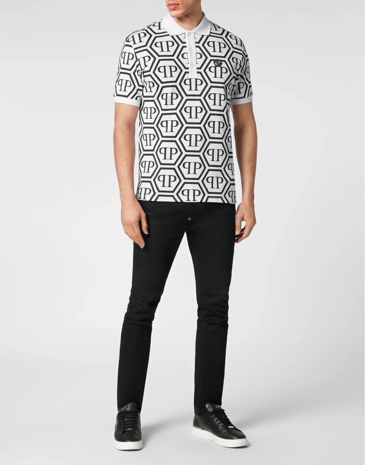 Piquet Polo Monogram, цвет: Белый