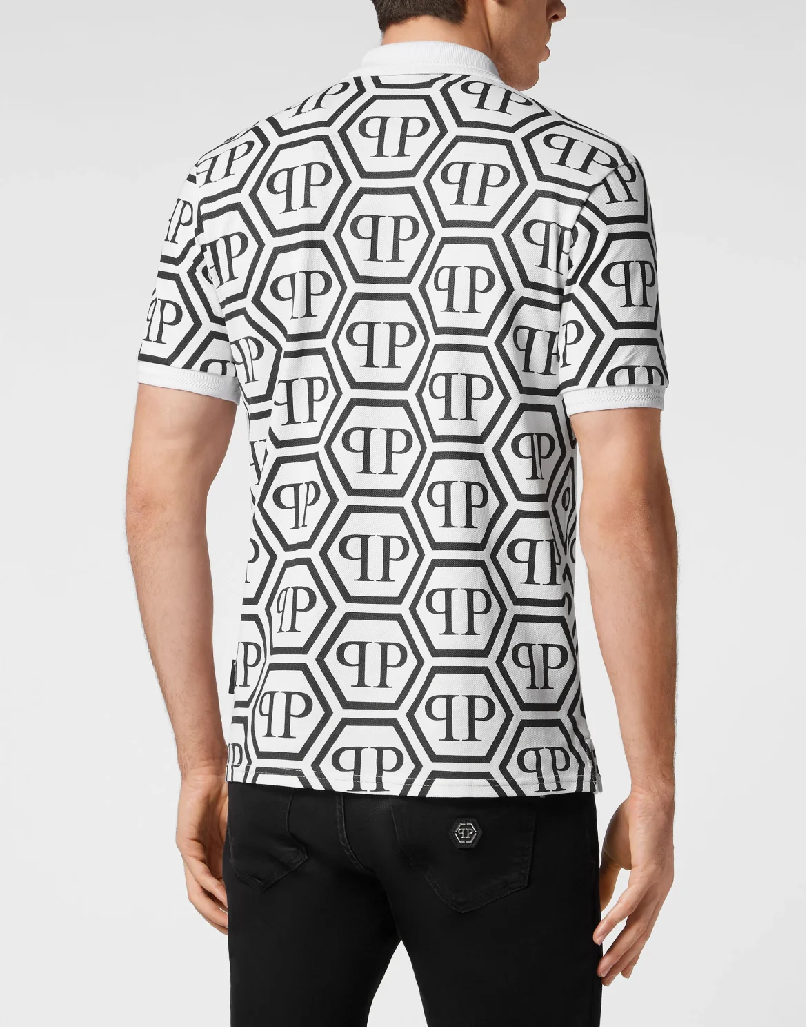 Piquet Polo Monogram, цвет: Белый