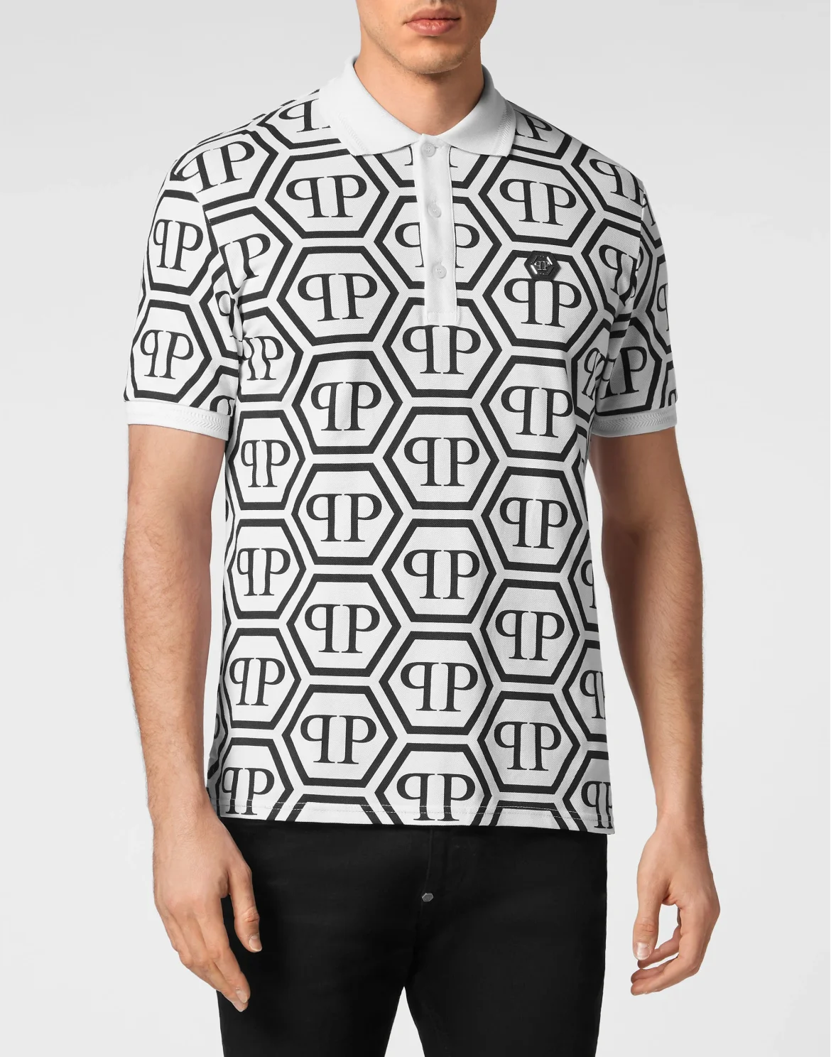 Piquet Polo Monogram, цвет: Белый
