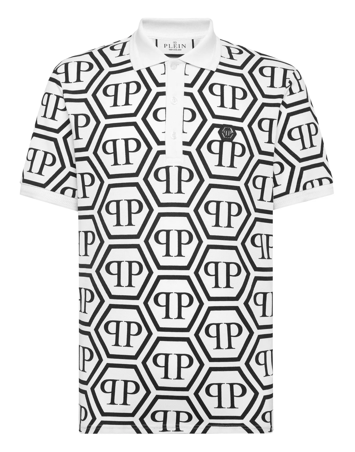 Piquet Polo Monogram, цвет: Белый