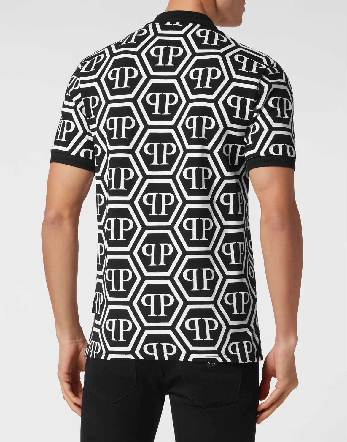 Piquet Polo Monogram, цвет: Черный