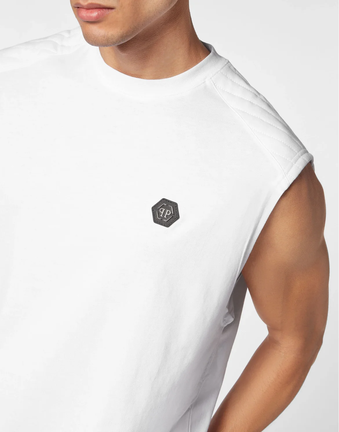 Sleeveless top Cuts, цвет: Белый