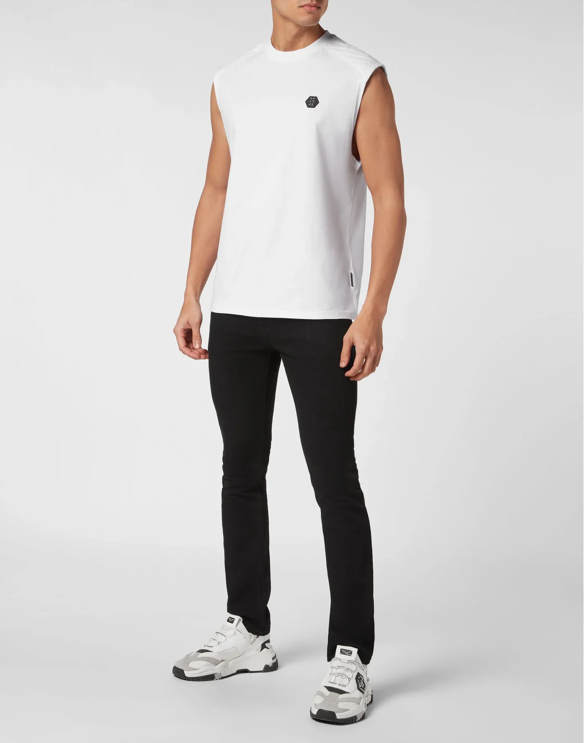 Sleeveless top Cuts, цвет: Белый