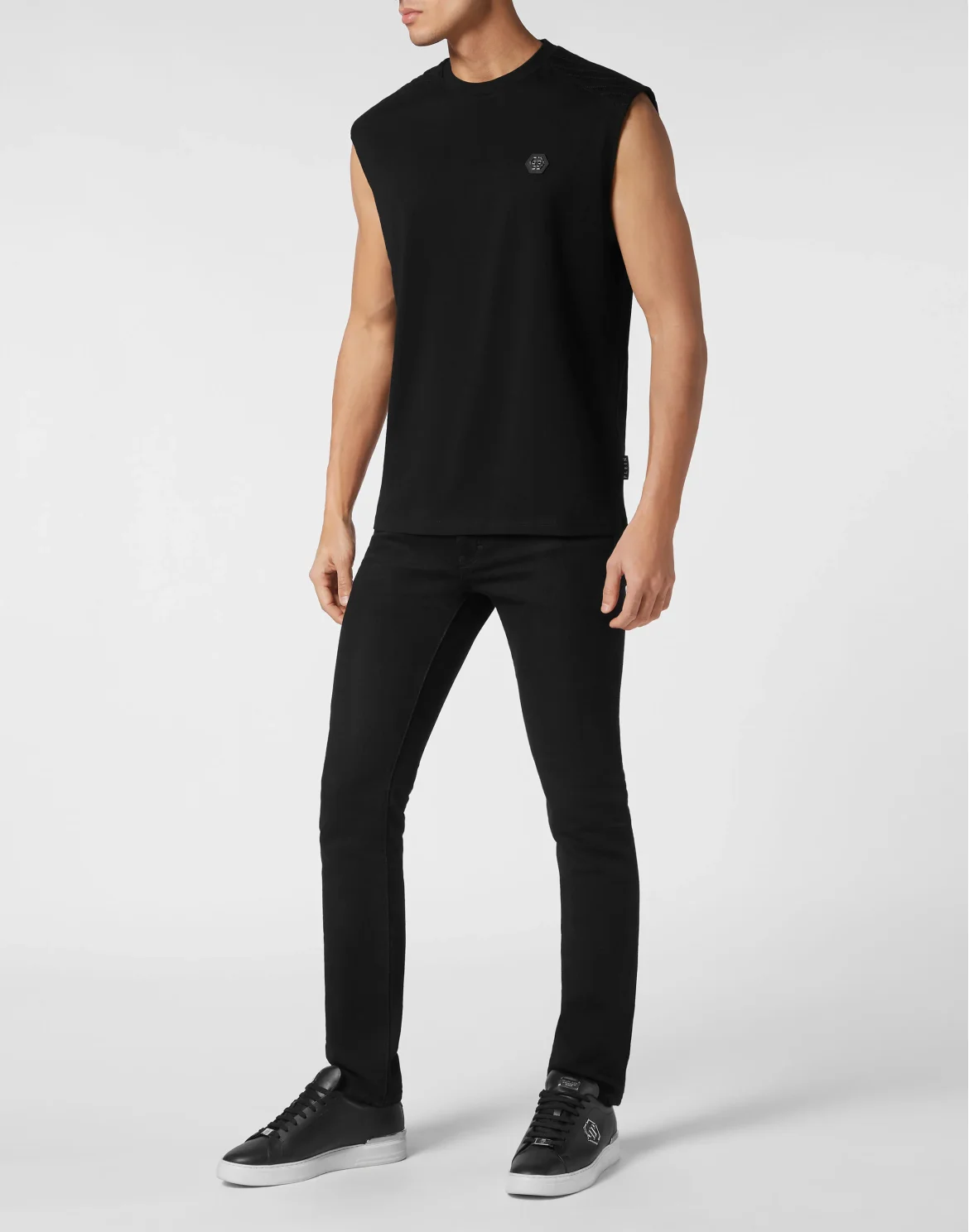 Sleeveless top Cuts, цвет: Черный