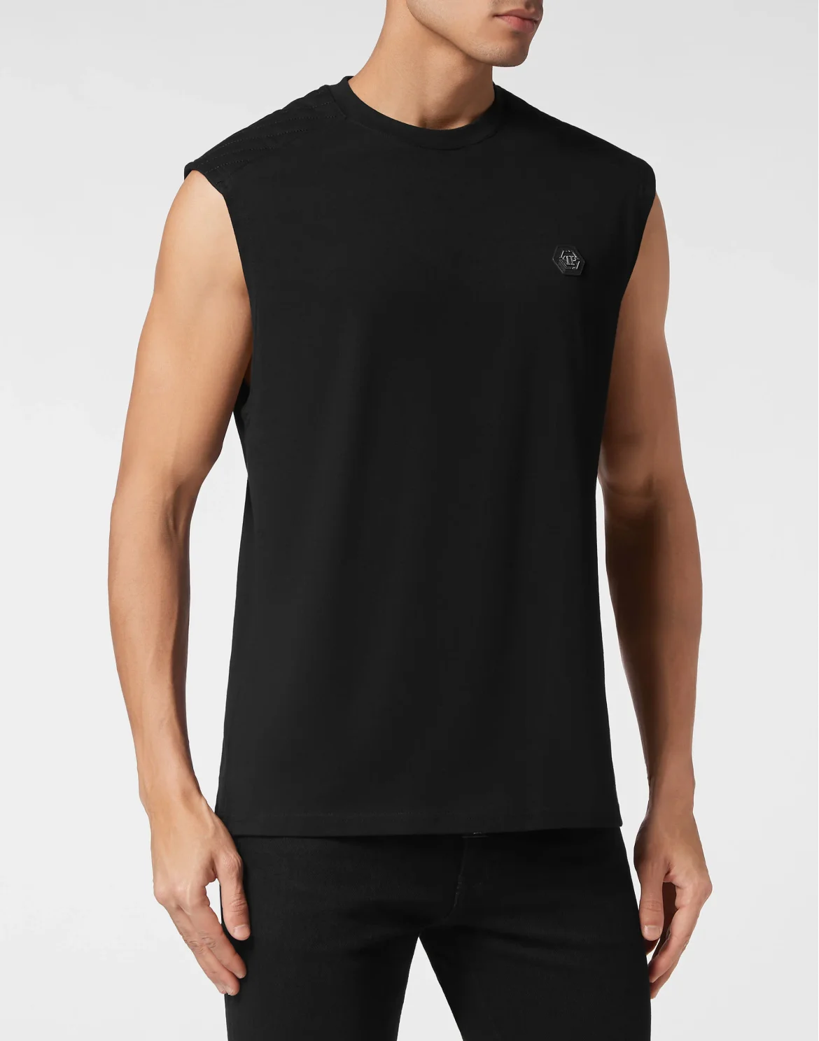 Sleeveless top Cuts, цвет: Черный