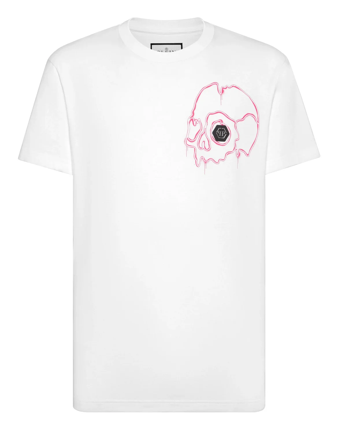 T-shirt Round Neck SS Dripping Skull, цвет: Белый