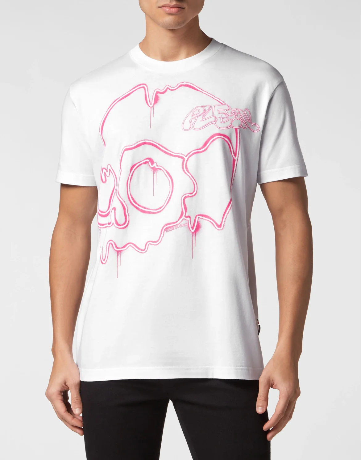 T-shirt Round Neck SS Dripping Skull, цвет: Белый