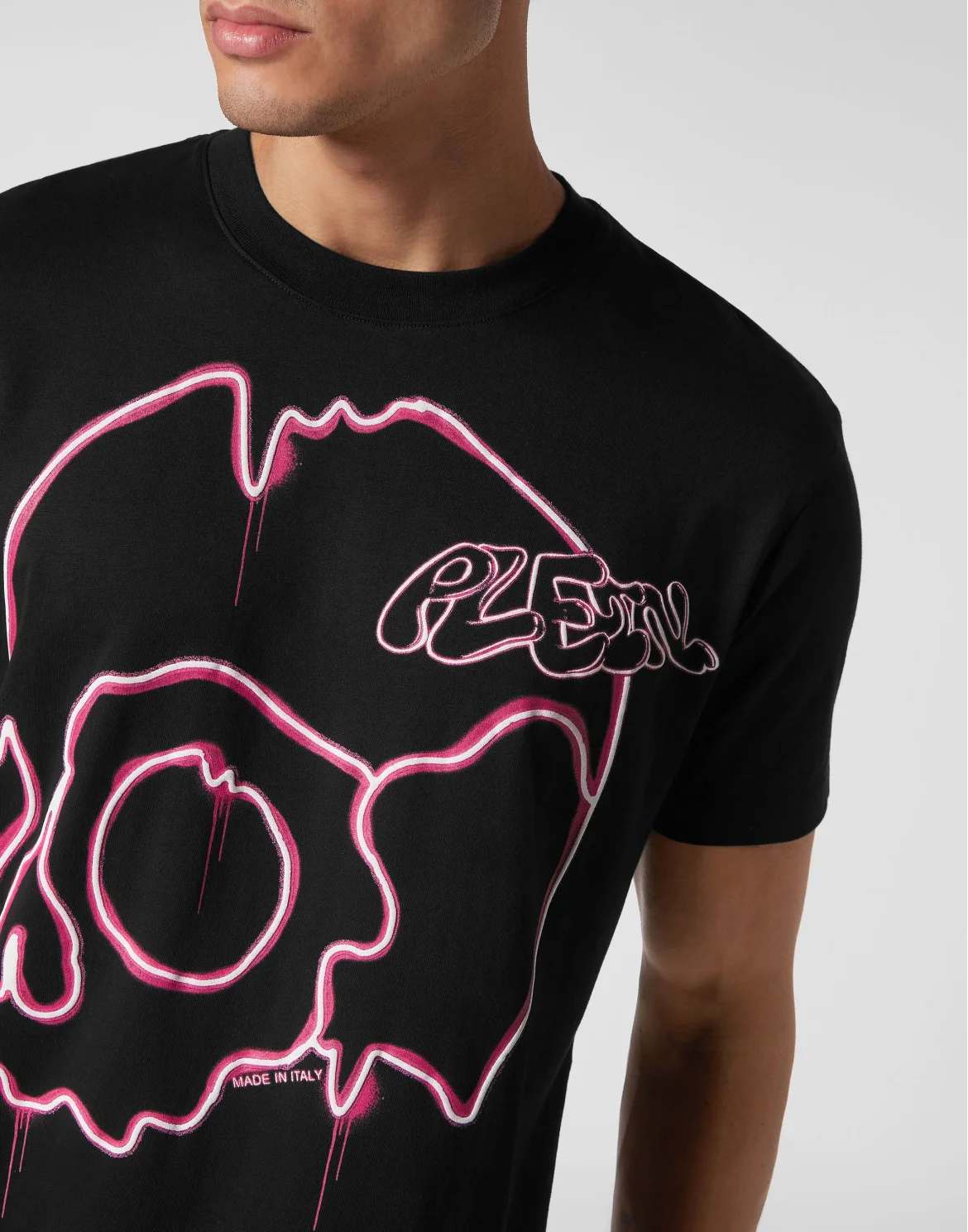 T-shirt Round Neck SS Dripping Skull, цвет: Черный