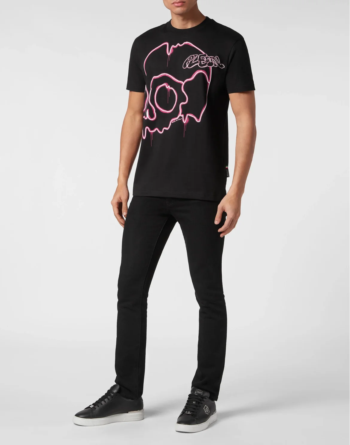 T-shirt Round Neck SS Dripping Skull, цвет: Черный