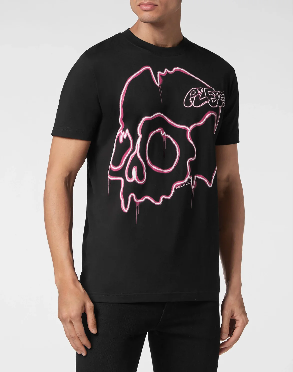 T-shirt Round Neck SS Dripping Skull, цвет: Черный